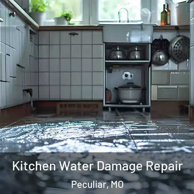  Kitchen Water Damage Repair Peculiar, MO